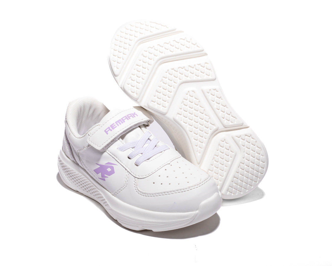 Remark White Sports Sneakers for Boys