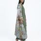 Flared Sleeves Printed Kimono