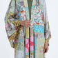 Flared Sleeves Printed Kimono