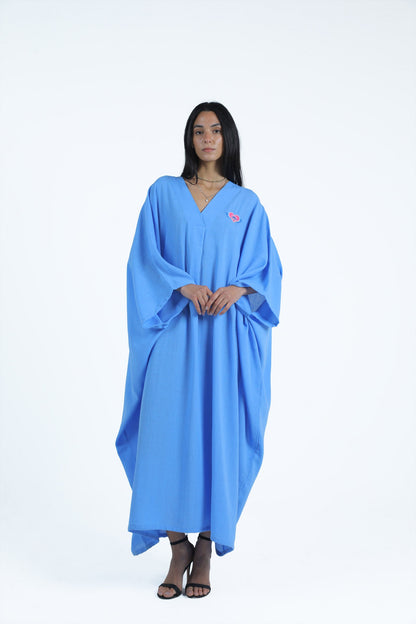 Deep V-Neck Abaya