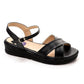 XO Style Cross Sandal with Side Buckle