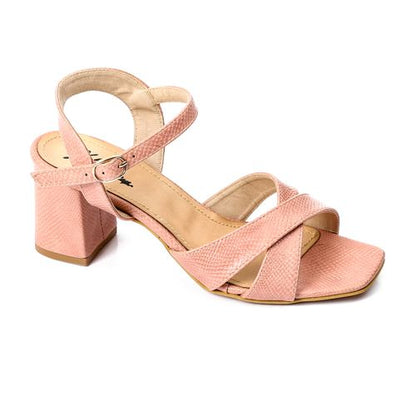 Criss Cross Heeled Sandal