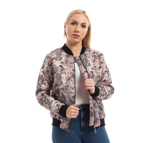 Casual Butterfly Printed Jacket