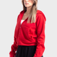 So-Off Feature Line, Red Zip-Up Hoodie