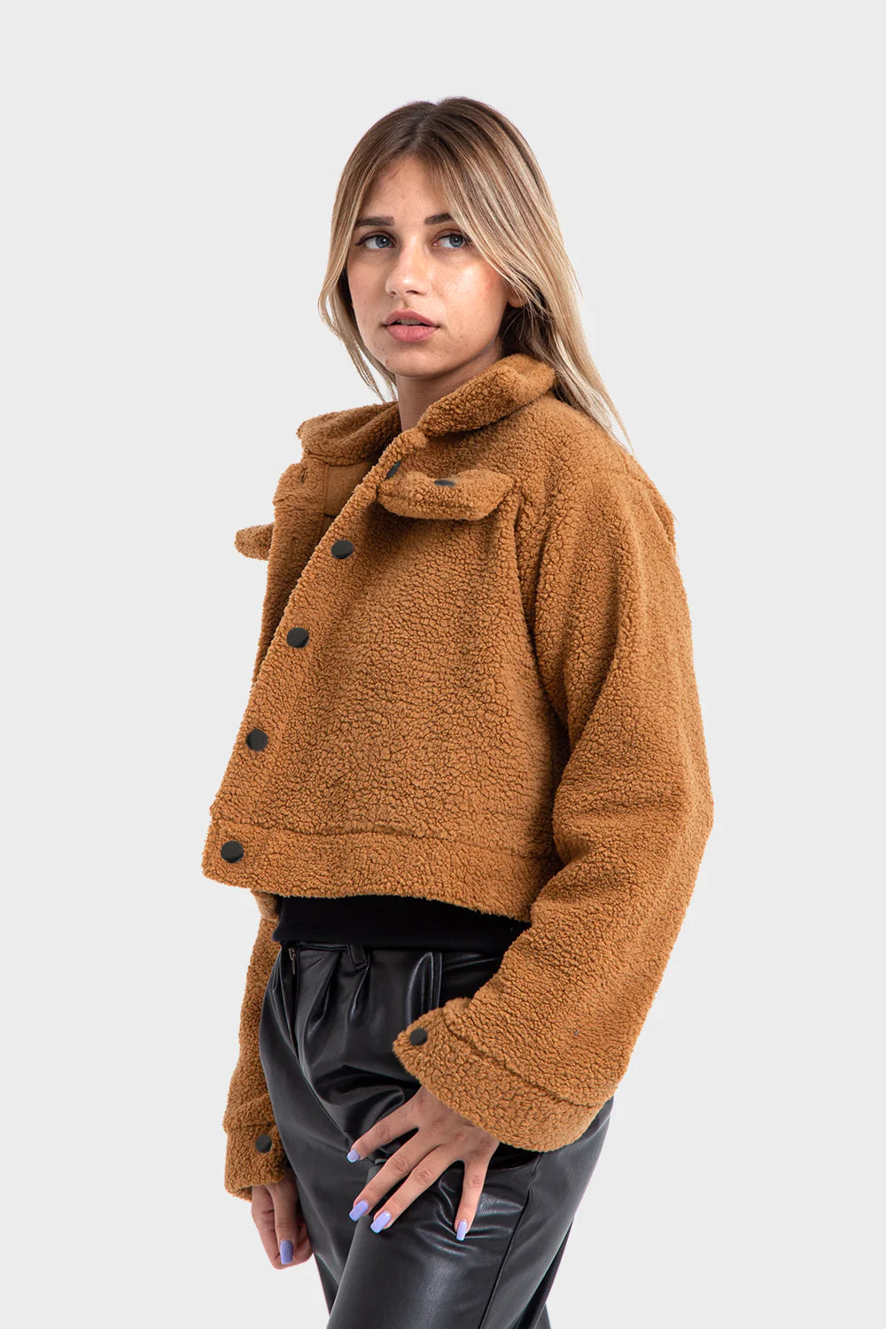 Brown Teddy Fur Jacket