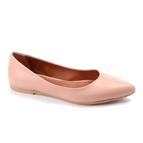 Rose Plain Flat Shoes