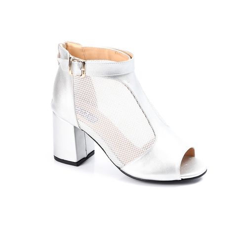 Silver Side Mesh Sandal