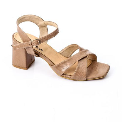 Criss Cross Heeled Sandal