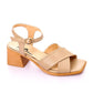 XO Style Cross Strap Heeled Sandals