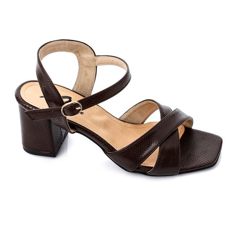 Criss Cross Heeled Sandal