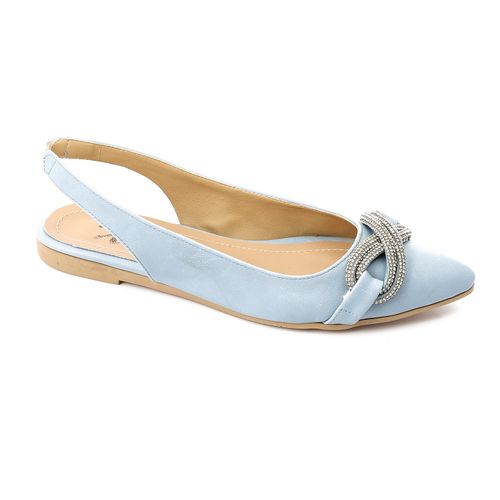 Slingback Strass Flat Shoes