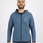 Steel Blue Full Zip Hoodie