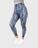 ATUM| Marble Printed Women's Leggings - Navy