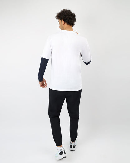 White Long Sleeve Cotton T-Shirt