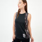 ATUM| Marble Printed Women's Top - Black