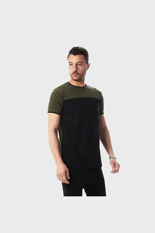 Izor Bi-tone Crew Neck T-Shirt