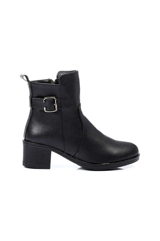 Xo Style Side Buckle Ankle Boot