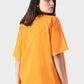 Okoye Orange Oversized Crew Neck T-Shirt