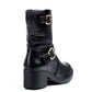 XO Style Two Side Buckle Half Boot