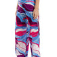 Mr.Joe Colorful Mid Rise Silk Pants