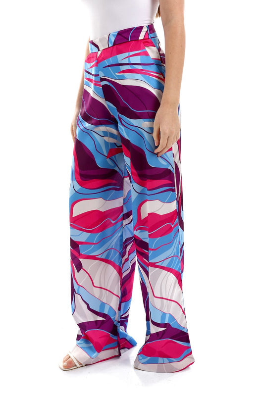 Mr.Joe Colorful Mid Rise Silk Pants