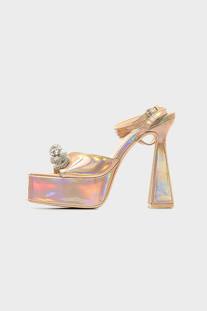 Holographic Soiree High Heeled Sandals