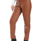 Mr.Joe Solid Leather Straight Trousers