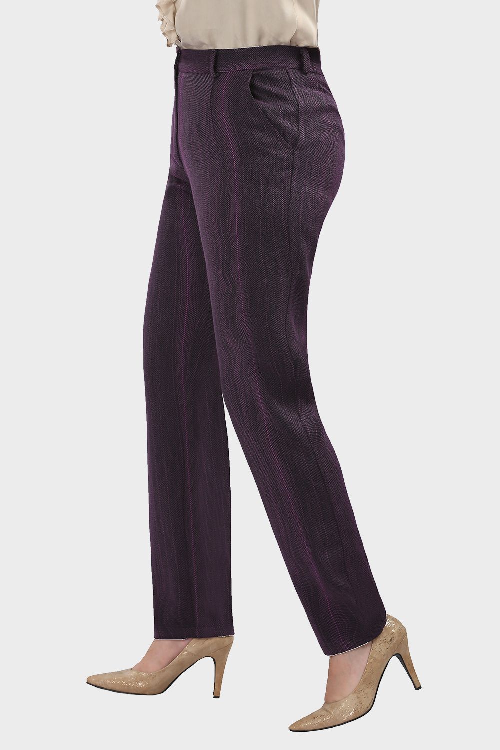 Smoky Striped Straight Leg Pants