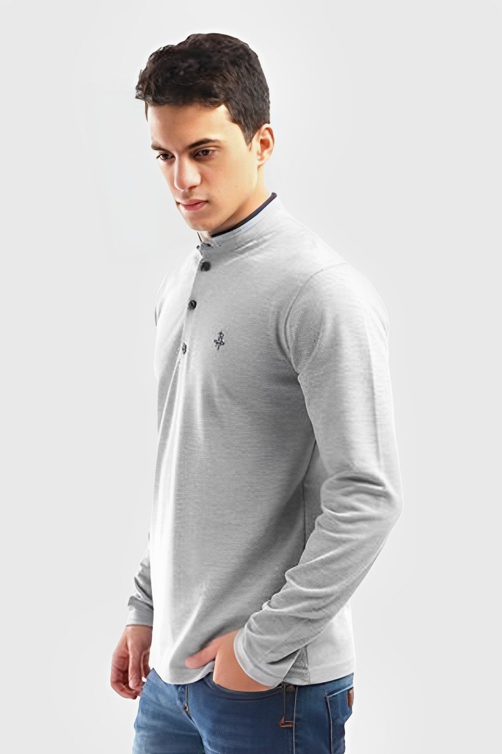 Izor Solid Long Sleeve Casual T- Shirt