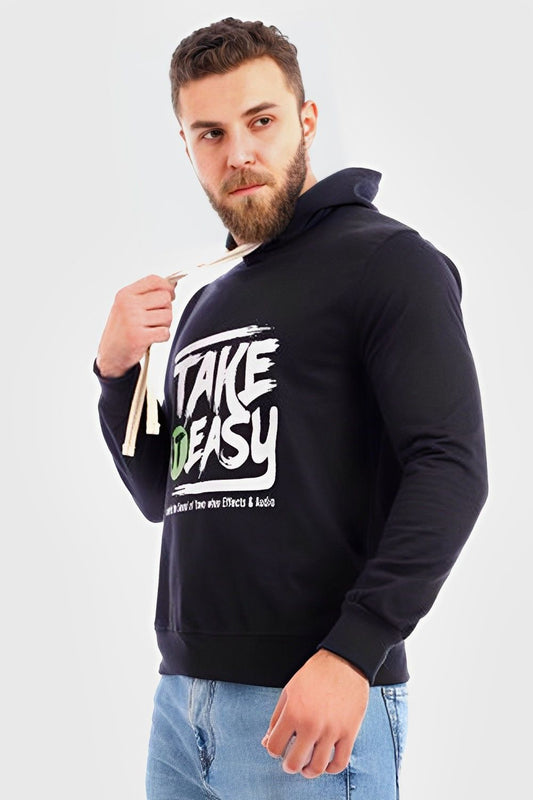 Izor Take It Easy Printed Hoodie