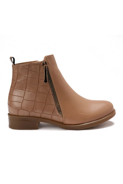 Side Zip Ankle Boots