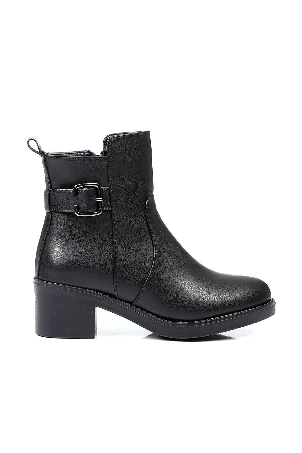 Xo Style Side Buckle Ankle Boot