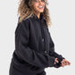 Okoye Premium Line, Black Oversized Plain Hoodie