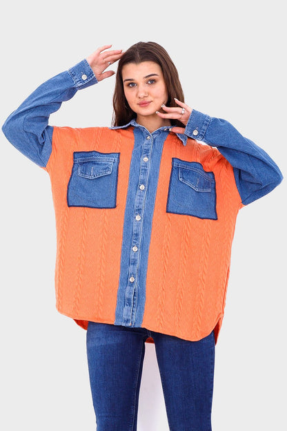 Knitted Jeans Shirt
