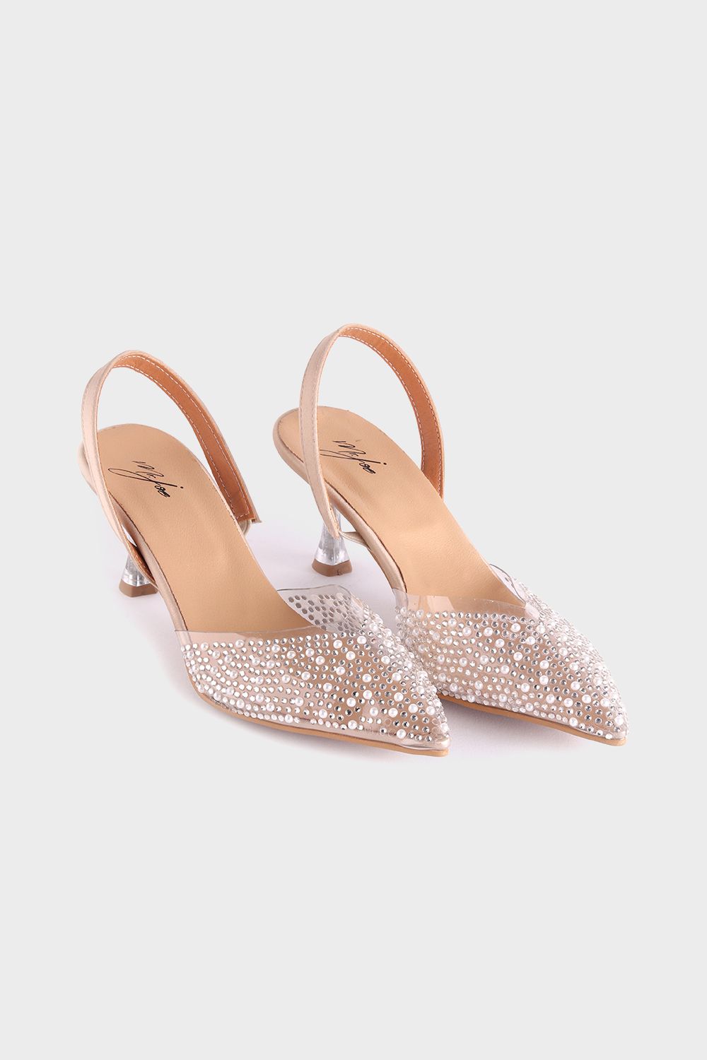 Mr.Joe Studded Transparent Soiree Shoes