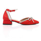 XO Style Fashionable Strassed Strap Heeled Shoes