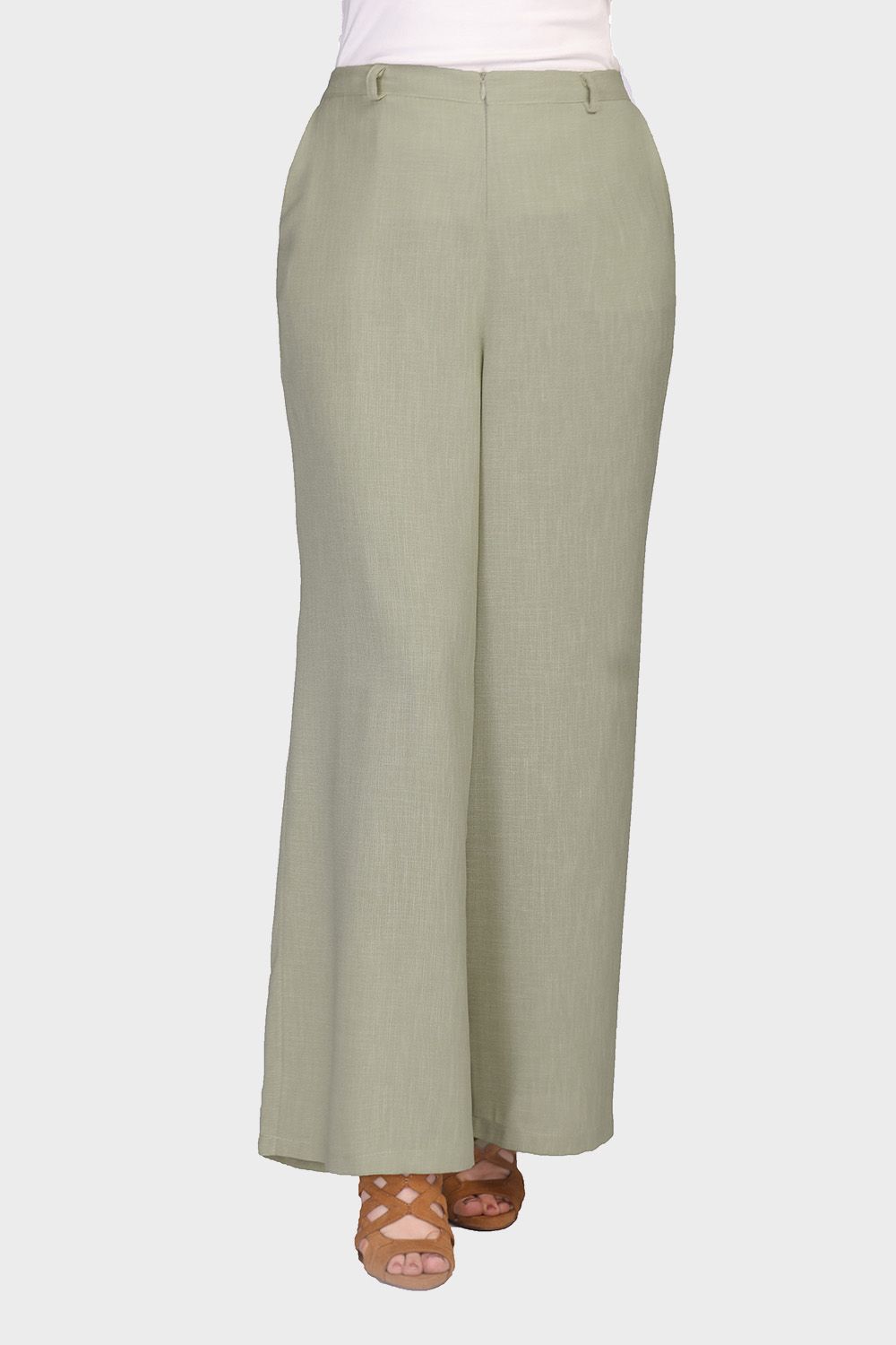 Smoky Wide Pants with Elastic Back Band