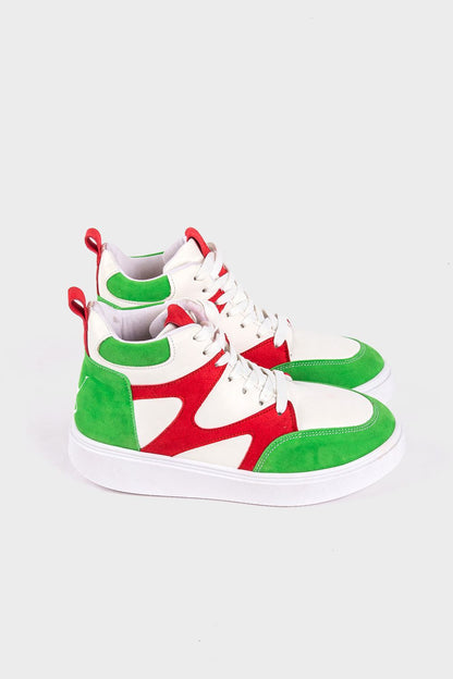 Tri-Tone Ankle Sneakers
