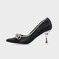 Shoeroom Strassed Bow High Heels