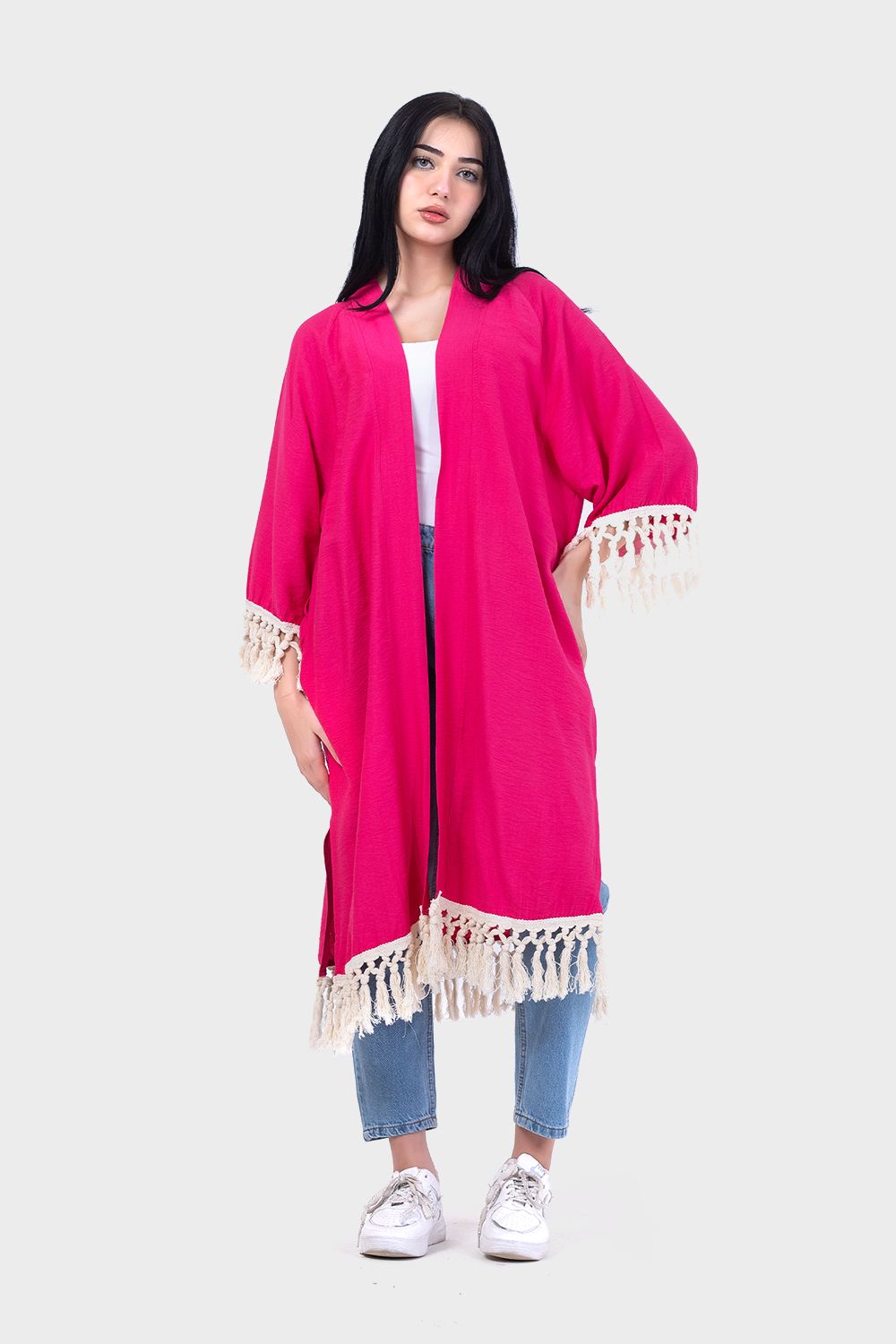 Miss Venus Casual Back Embroidered Kimono