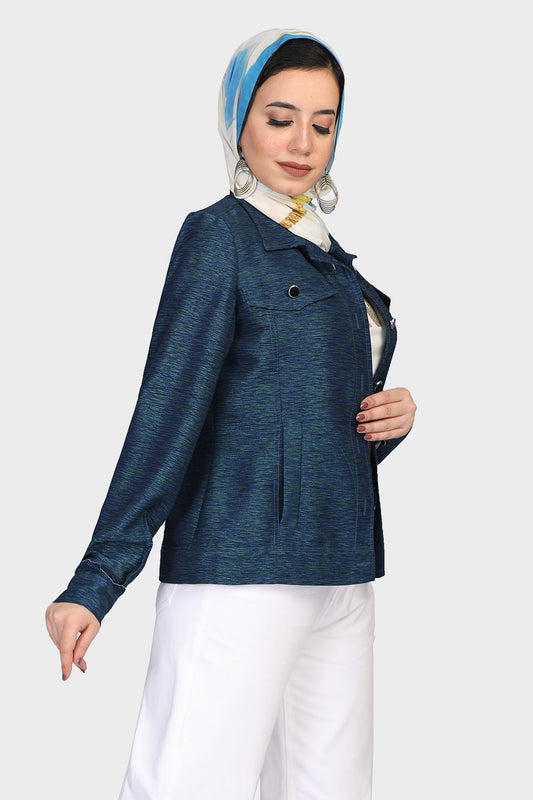 Smoky Casual Jacket with Front and Side Pockets