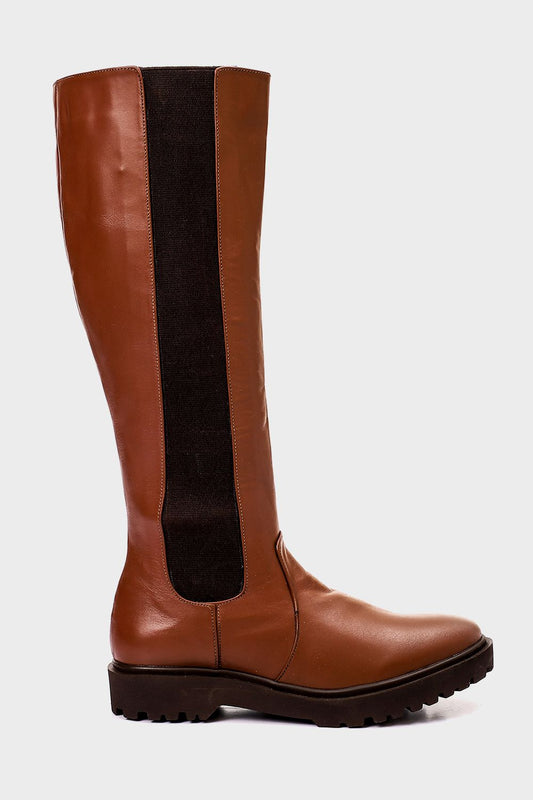 Mr.Joe Knee-High Boot with Elastic Side