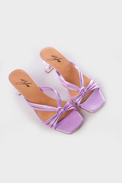 Slipper with Transparent Heel