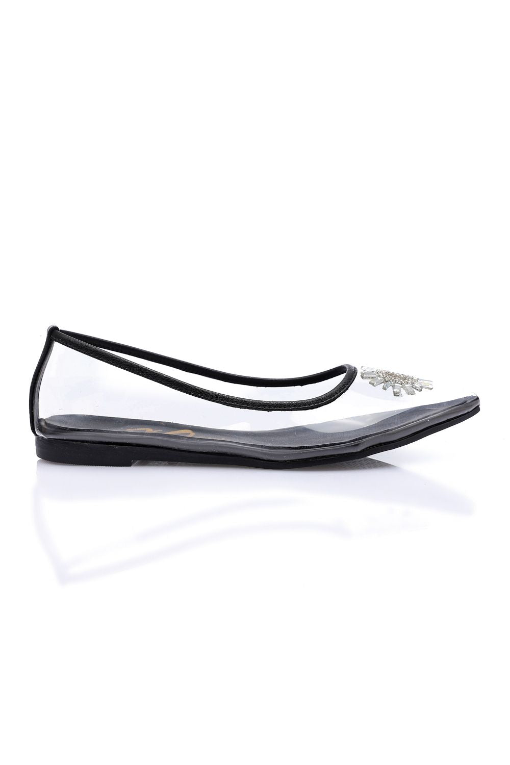 XO Style Classy Strass Detailing Flat Shoes