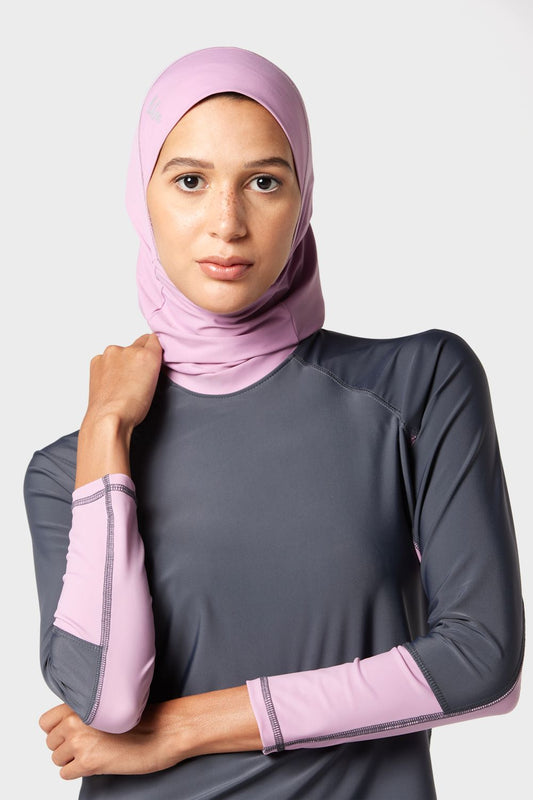 Middle Purple Ultra-Fit Swim Hijab