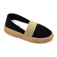 Mr.Joe Elastic Glittery Strap Espadrilles