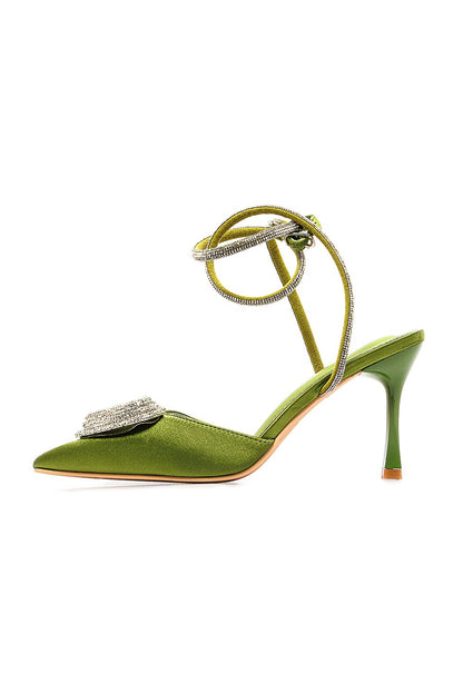 Strass Heart Soiree High Heels