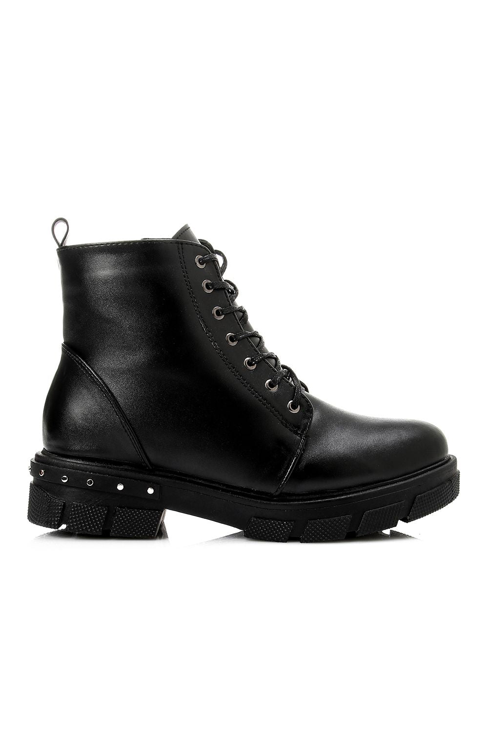 Xo Style Studs Combat Half Boot