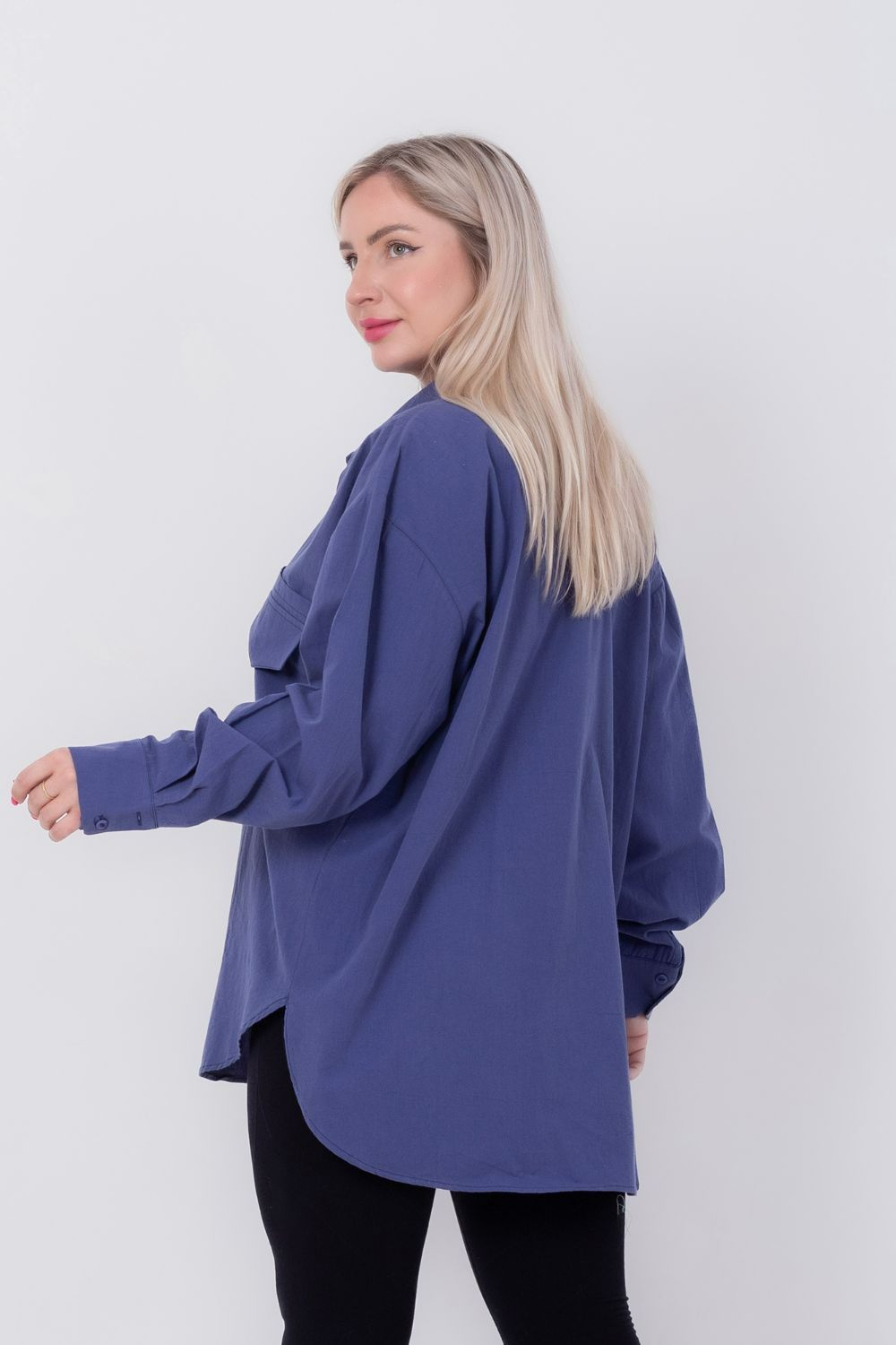 Miss Venus Basic Shirt with Side Flap Pocket