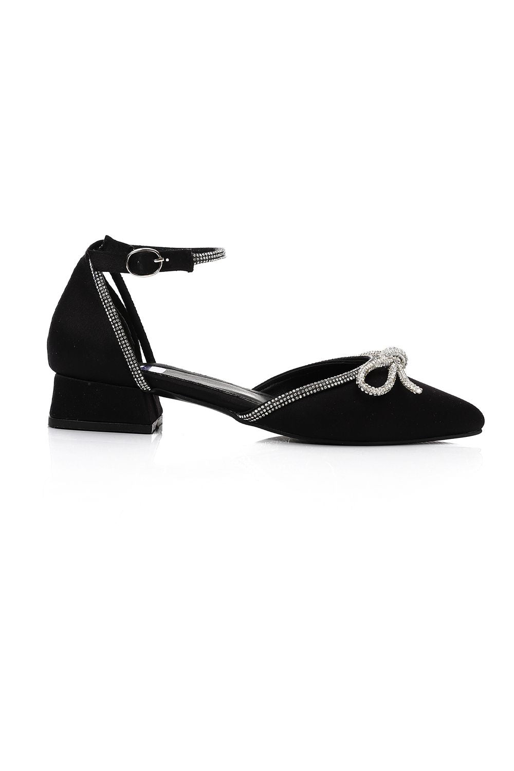 XO Style Fashionable Strassed Strap Heeled Shoes